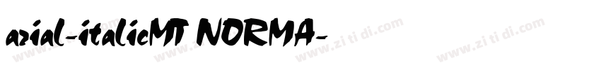 arial-italicMT NORMA字体转换